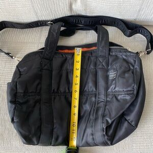 Black Durable Duffel Bag with Adjustable Straps